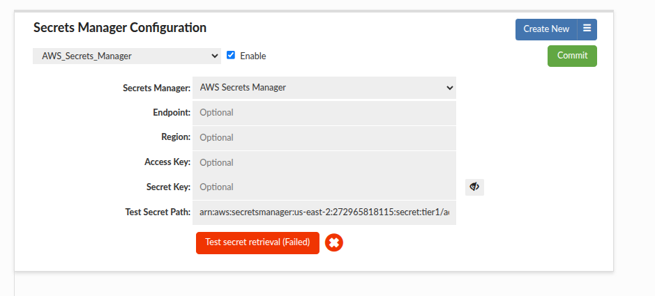 AWS Secrets Manager Fail Region